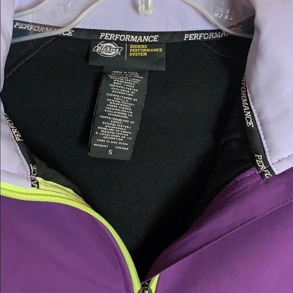 🌸2/$25 NWT Dickies Purple Lime Lightweight Performance Jacket Coat - Picture 3 of 7
